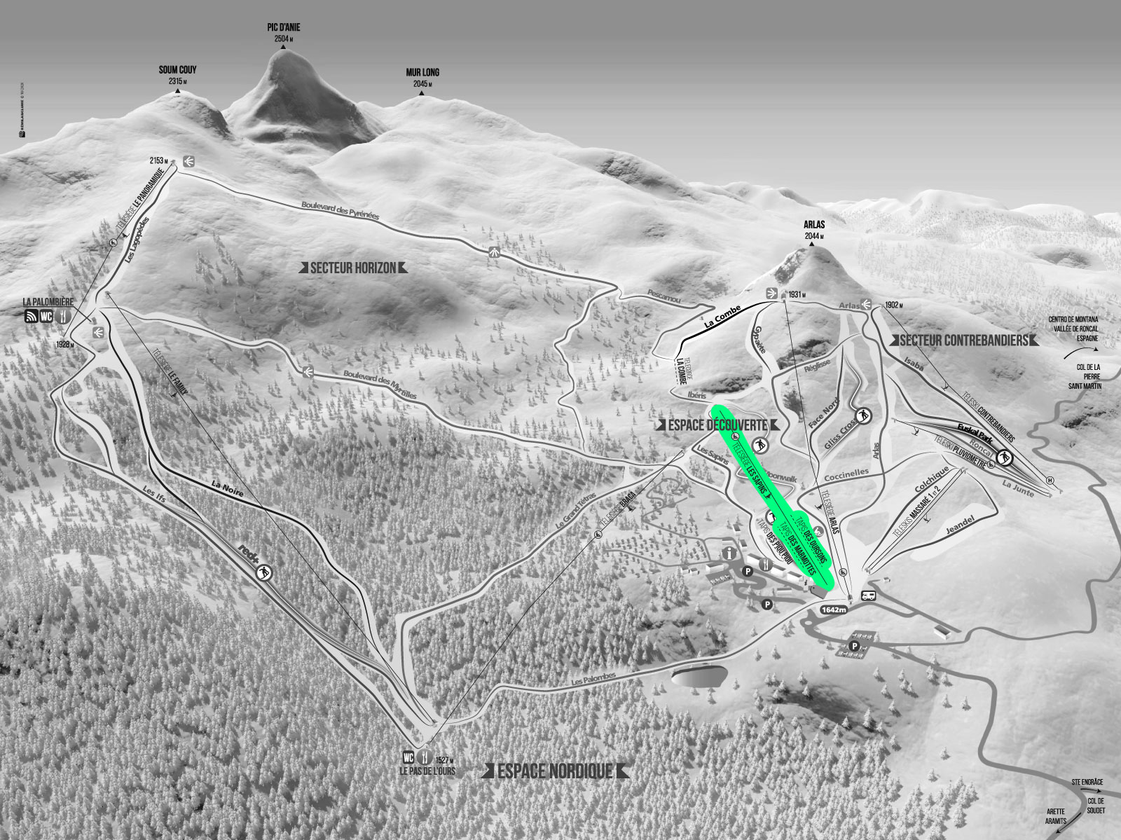 Carte flex tapis La Pierre Saint-Martin