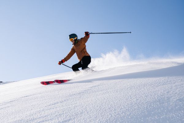 skieur debutant pyrenees