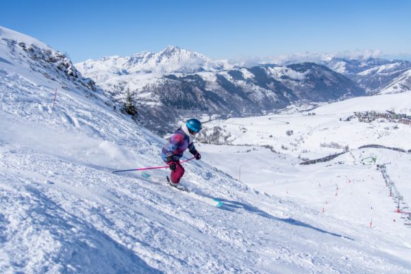 skieur debutant pyrenees