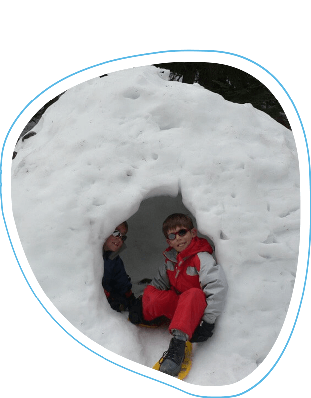 construction igloo caminando